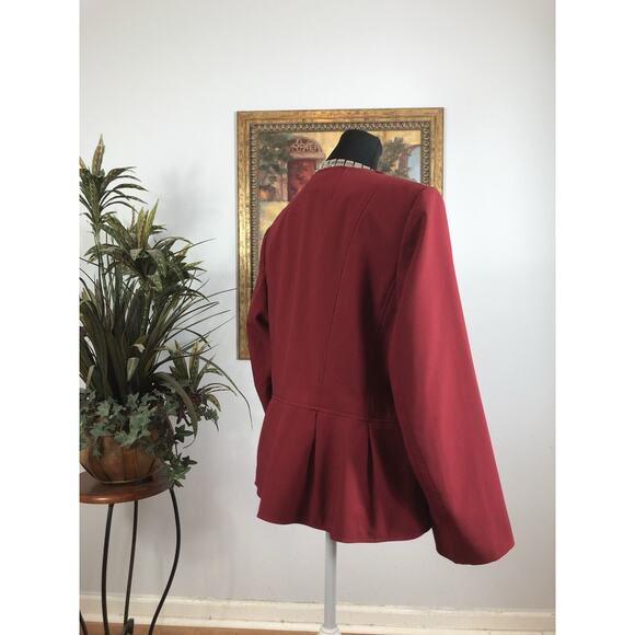 John Meyer Women Plus Jacket 16W Long Sleeve Lined Clueless Preppy Office Siren - Picture 3 of 11